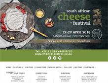 Tablet Screenshot of cheesefestival.co.za